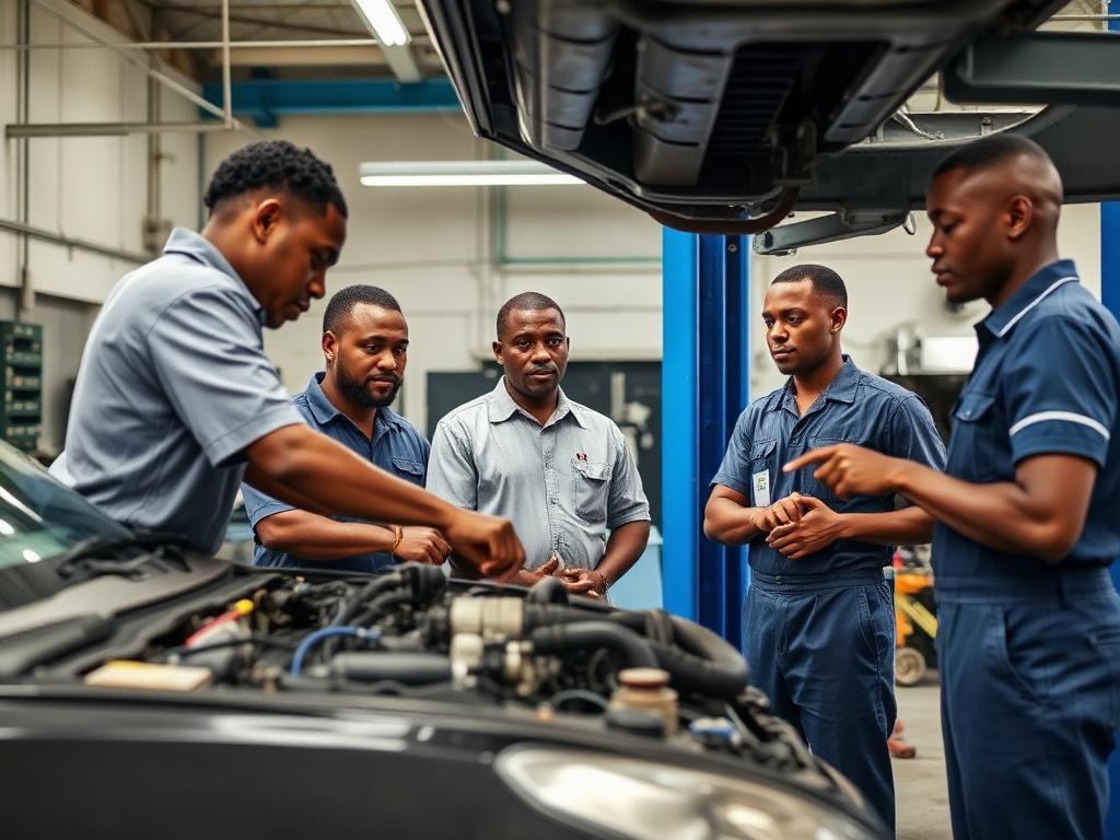 Automotive training workshop at TAPCTC
